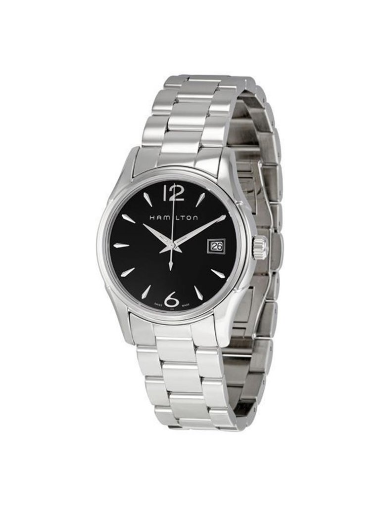 Nwt Hamilton Jazzmaster Black Dial Stainless Steel Ladies Watch